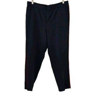 Old Navy Pants Womens 12 Navy Three Side Stripes High Waist Pull On Pockets Boho